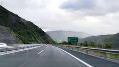 Autopista A-66, Tnel de Pajares. Autopista del Huerna