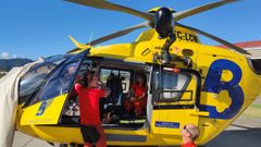 El Grupo de Rescate del helicptero medicalizado del SEPA 