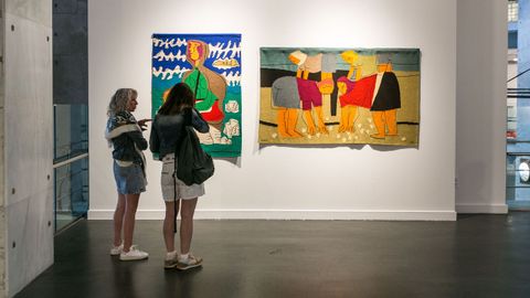 Two works by Luis Seoane at the exhibition.