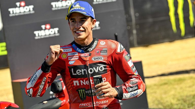Marc Márquez se presenta en «territorio Ducati»