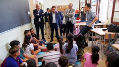 El president Quim Torra en una escuela infantil el primer día de curso
