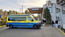 Un coche de Ambulancias Civera, en el Hospital Montecelo, en una imagen de archivo