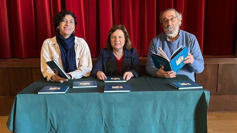 Laura Gardos Velo e Carmen Leyte Antonio Piñeiro, A Fundación Carlos Velo presentou “Imaxes para unha película”.