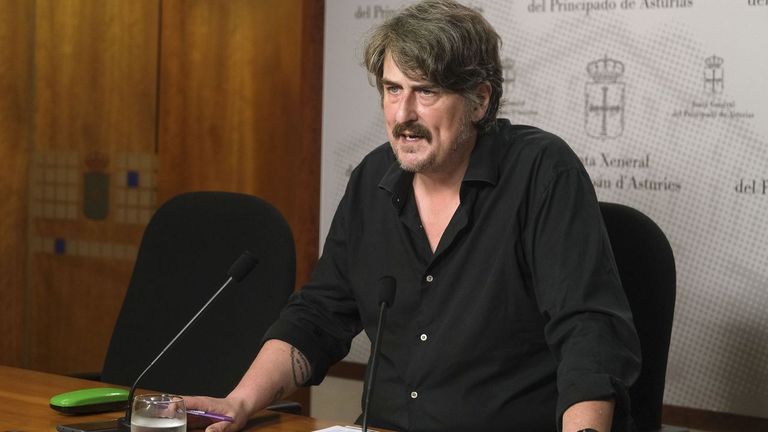 El portavoz de Convocatoria por Asturies, Xabel Vegas