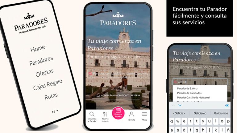 La gallega Plexus mantendrá y actualizará la web y la «app» de Paradores de Turismo