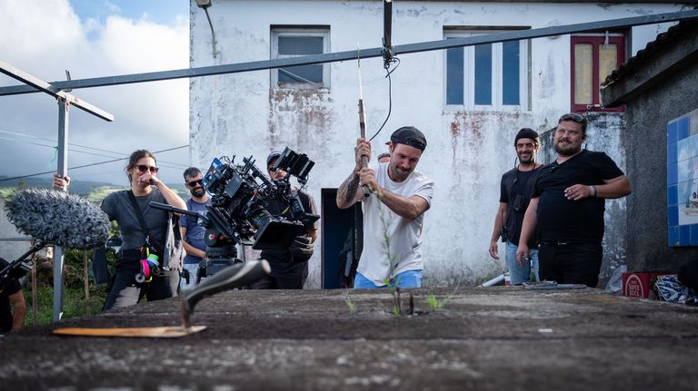 Rodaje del documental de Netflix de Rabo de Peixe con Portocabo.
