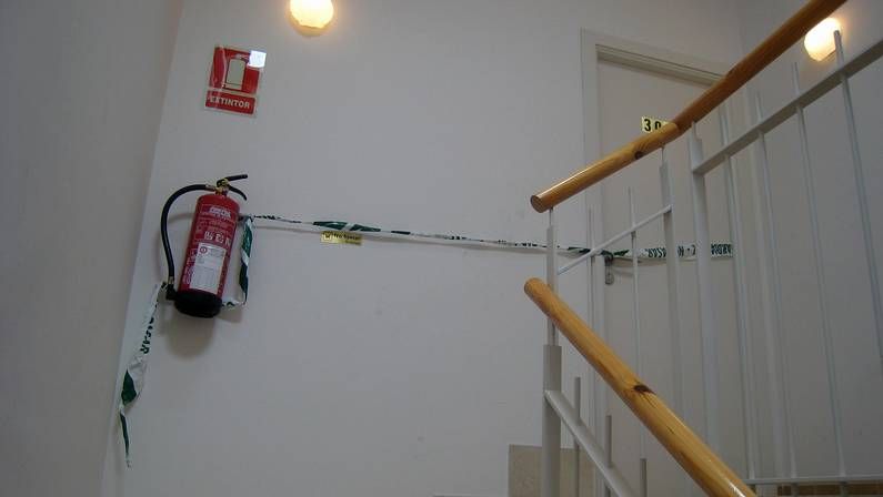 Habitaci�n del albergue, precintada