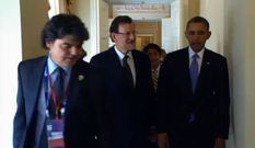 Rajoy y Obama, juntos en San Petesburgo