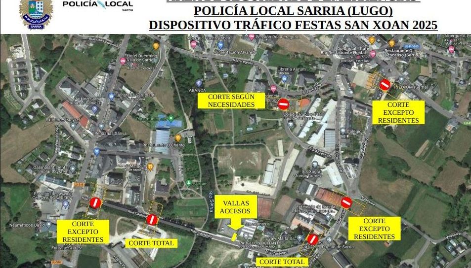 O IES Gregorio Fernndez de Sarria grava por primeira vez o seu programa fra do centro.El plan de trfico para las patronales del municipio