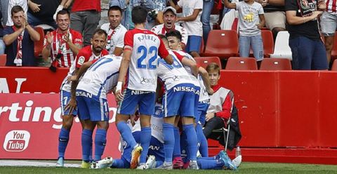 Celebración gol de Borja