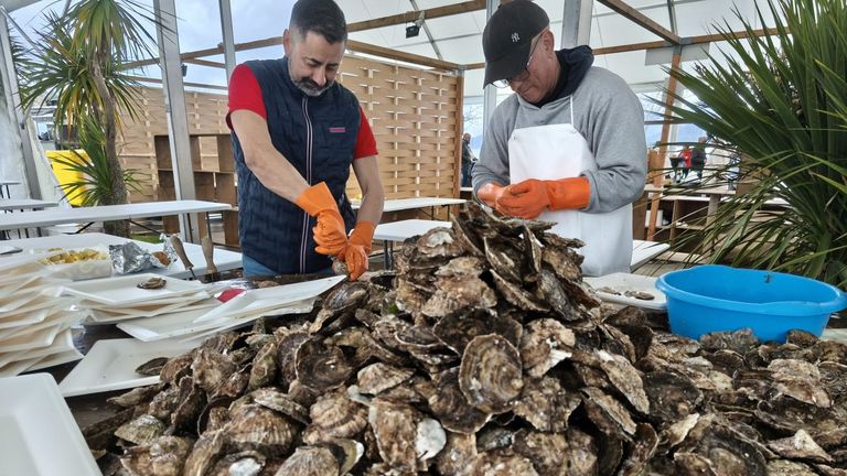 Una docena a 12 euros en la Festa da Ostra de Arcade