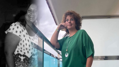 A la izquierda, una foto antigua de Elena Juli�; a la derecha, su aspecto tras la operaci�n.