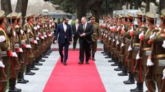 El asesor de Seguridad Nacional afgano recibi a Pompeo en el palacio presidencial