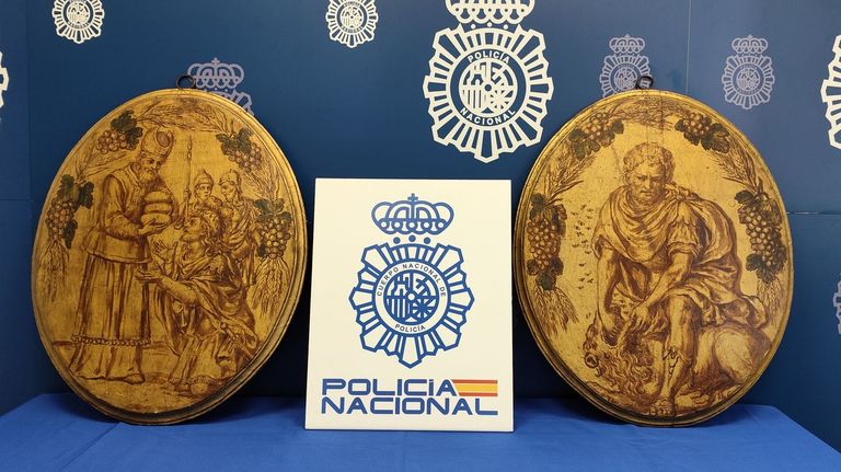 La Policía Nacional recupera dos valiosos óleos del siglo XVII desaparecidos hace casi 100 años