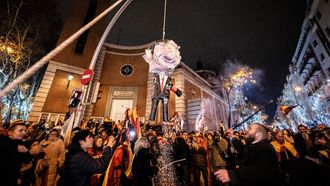 Concentraci�n celebrada en Ferraz en Nochevieja