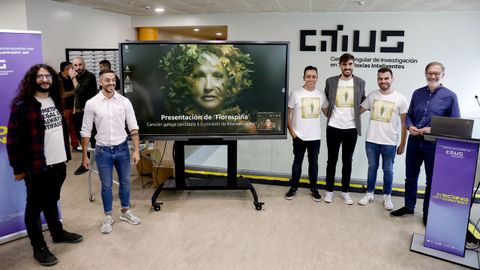 Equipo multidisciplinar que particip en el proyecto para recrear con inteligencia artificial a Ana Kiro