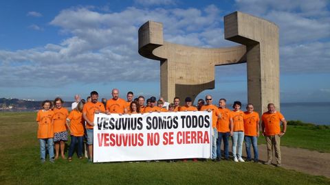 Protesta de los trabajadores de Vesuvius