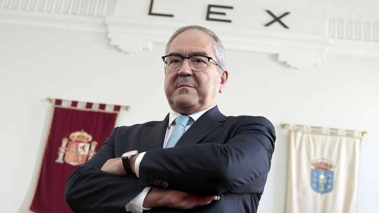 Ignacio Picatoste, presidente del Tribunal Superior de Xustiza: «En 50 años de democracia hubo tensiones, pero nunca vivimos una situación así»