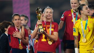 Alexia Putellas.Alexia Putellas tras ganar el Mundial con Espaa