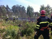 Quema fuera de control en A Laxe