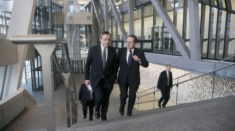 Draghi inaugura la nueva sede del BCE