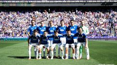 Once inicial del Real Oviedo ante el Real Valladolid