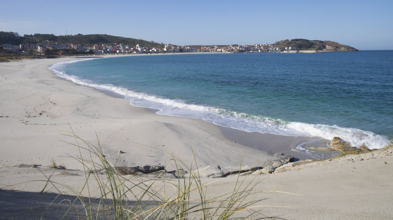 Las playas favoritas de Galicia, segn los lectores de La Voz.Martio Rivas, Cristina Cerqueiras, Gala Gonzlez y Xurxo Carreo antes de comenzar la primera etapa del Camino Portugus