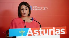 Rueda de prensa de la vicesecretaria general de Acción Política e Institucional de la FSA-PSOE y diputada por Asturias, Adriana Lastra