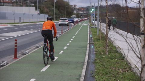 La senda ciclista y peatonal que programa la Xunta unirá O Milladoiro con San Caetano