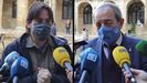 El concejal de Somos en el ayuntamiento de Oviedo Ignacio Fernández del Páramo y el concejal del PSOE Wenceslao López