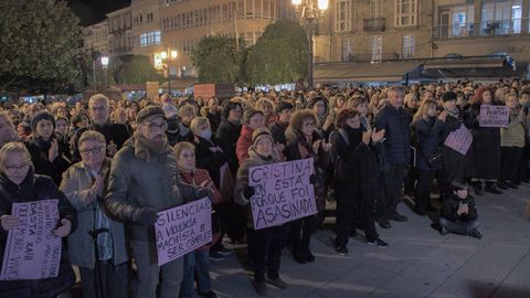 Miles de lucenses se echaron a la calle para recordar a Cristina Cabo, la mujer asesinada en Lugo