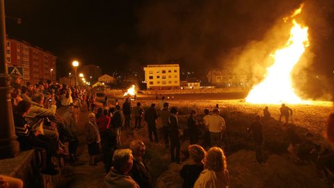 En imaxe de arquivo,fogueira de San Xon en Covas 