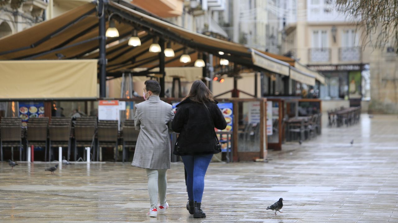 La trayectoria de Fraga en el Club Lemos en imgenes.La Praza Maior, casi vacia el da de Ao Nuevo