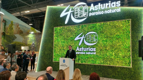 <strong>El presidente Adrin Barbn, intervine en el acto del Da de Asturias en Fitur</strong>