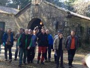 Al mediod�a lleg� un grupo que sali� de Tui andando 