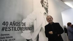 Roberto Verino, en la inauguración de la exposición en Ourense