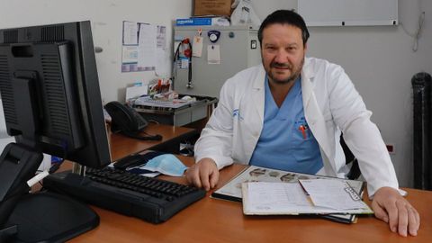 Carlos Prez, en una imagen de archivo en el Centro de Salud de Mondoedo