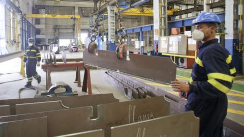 La construcción de las F-110 se inició esta primavera en el astillero ferrolano