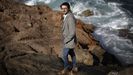 Antonio Lucas junto al mar de A Corua