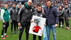 Homenaje al jugador del Celta Integra Samu Comesaa por su retirada