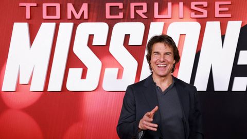 Tom Cruise (Syracuse, New York, 1962), at the preview of the film in the USA.