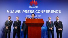 El presidente rotativo de Huawei, Guo Ping, inform en una rueda de prensa sobre las acciones judiciales tomadas por la compaa