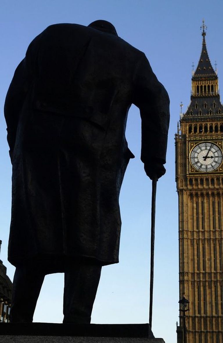 Estatua del ex primer ministro,  frente a The Houses of Parliament, en pleno corazón de Londres