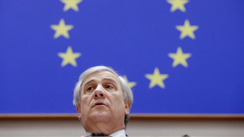El presidente del Parlamento Europeo, el italiano Antonio Tajani