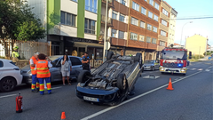 Al lugar se desplaz� personal del 061, Polic�a Local y Bomberos de Nar�n