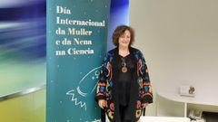 La concejala de Cultura de Pontevedra, Carme Fouces, en la presentacin del Da da Muller e a Nena da Ciencia