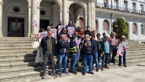Acto de apoyo a los organizadores del centenario de Lenin, en Ferrol
