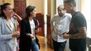 Dolores Carcedo conversa con Daniel Ripa y Rafael Palacios