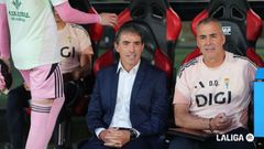 Guillermo Almada y Darwin Quintana, en el banquillo de Son Moix