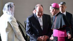 Los prncipes de Mnaco visitan al Papa
